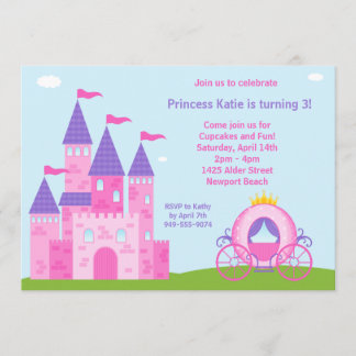 Princesa Convite de aniversário