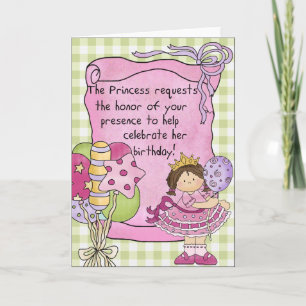 Princesa Convites de aniversário
