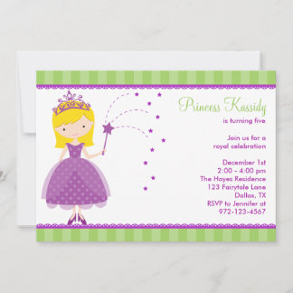 Princesa Convites de aniversário