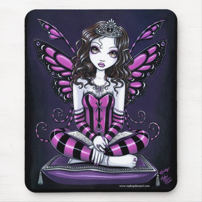 Princesa cor-de-rosa Fada Arte Mousepad de (Frente)