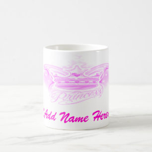 Princesa cor-de-rosa personalizada - caneca