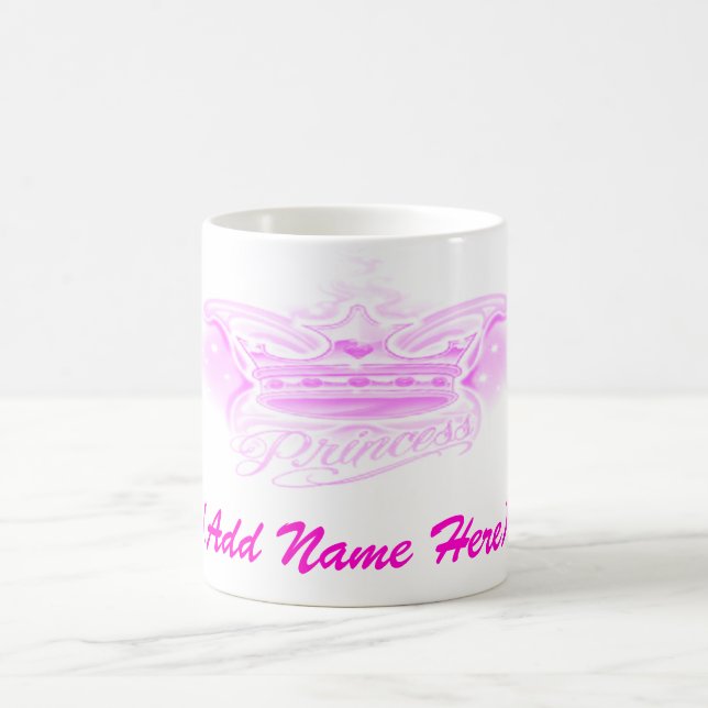 Princesa cor-de-rosa personalizada - caneca (Centro)
