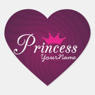 Princesa Coração Etiqueta