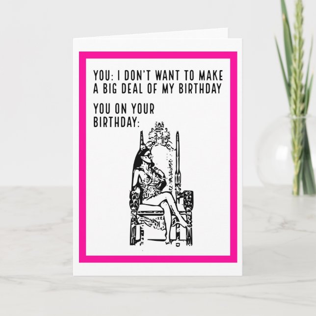 Princesa de aniversário... Cartão de aniversário (Frente)