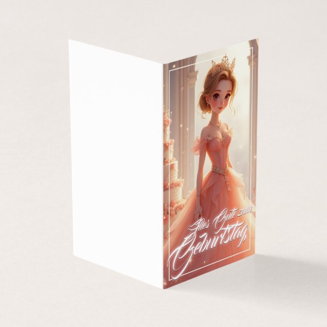 Princesa de aniversário em vestido rosa dos sonhos (Exterior)