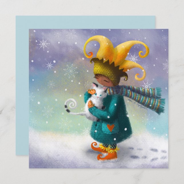 Princesa De Inverno E Seu Gato (Frente/Verso)