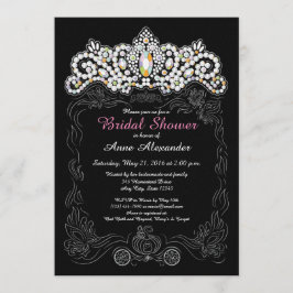 Princesa Diamond Tiara Convites de chá de panela