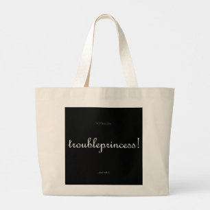 princesa do problema! grande bolsa tote