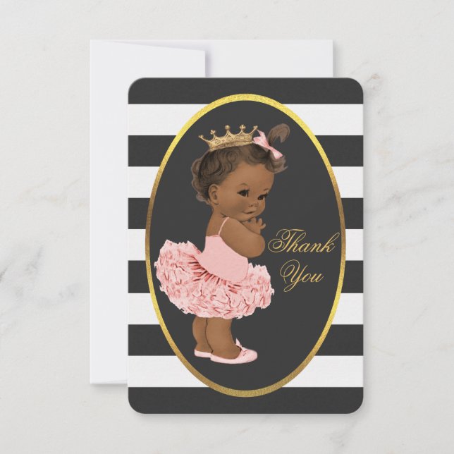 Princesa étnica bonito Listra Agradecimento Você (Frente)