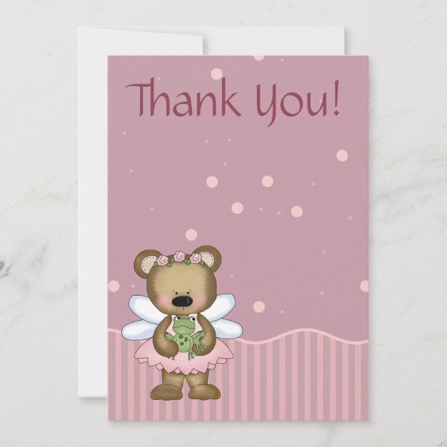 Princesa feericamente Agradecimento Você do rosa (Frente)