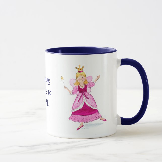 Princesa feericamente Caneca a personalizar (Direita)