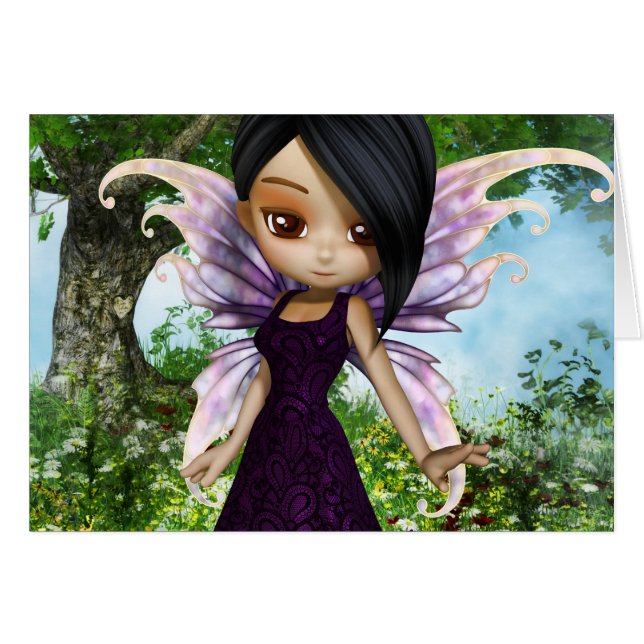 Princesa feericamente Cartão de Lil (Frente Horizontal)