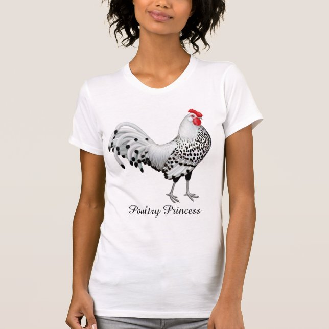Princesa Galinha Senhora T Camisa das aves (Frente)