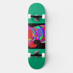 Princesa Guerreira Raposa Alaranjada em Skate