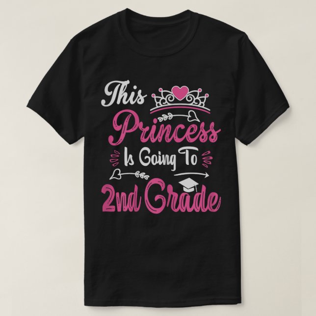 Princesa Indo Para A Camisa segundo Das Raparigas (Frente do Design)