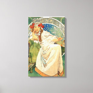 Princesa Jacinto Canvas Poster de Alphonse Mucha