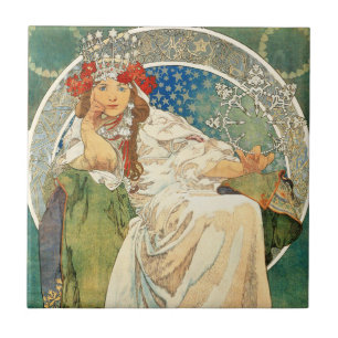 Princesa Jacinto Telhar de Alphonse Mucha