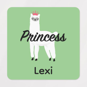Princesa Lama Design - Etiqueta de Vestuário Peque