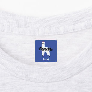 Princesa Lama Design - Etiqueta de Vestuário Peque