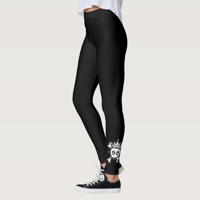 Princesa Leggings com caveiras (Esquerda)