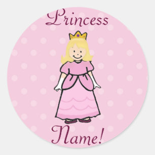 Princesa loura Etiqueta