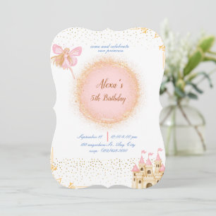 Princesa No Convite De Aniversário De Prink