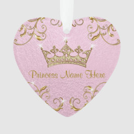 Princesa personalizada Ornamento Dobro Sided