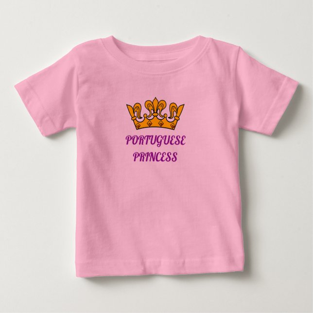 Princesa Portuguesa ou Camisa Príncipe Todler (Frente)