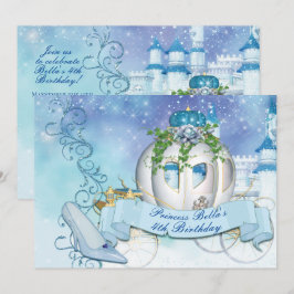 Princesa real Cinderella Convite