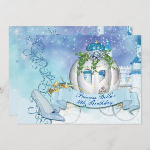 Princesa real Cinderella Convite