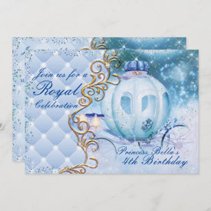 Princesa real convites de festas de aniversários