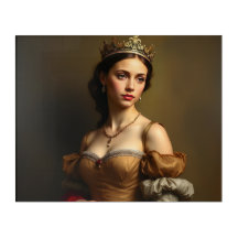 Princesa Renascentista: Beleza Barroca de Bronze