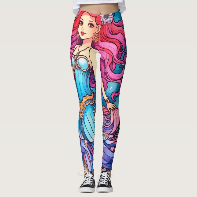Princesa Sereia Steampunk em Legging Justa Persona (Frente)