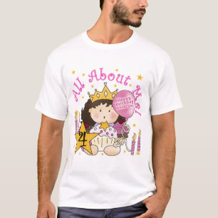Princesa Sobre Os Meus 4º Aniversário Camisetas