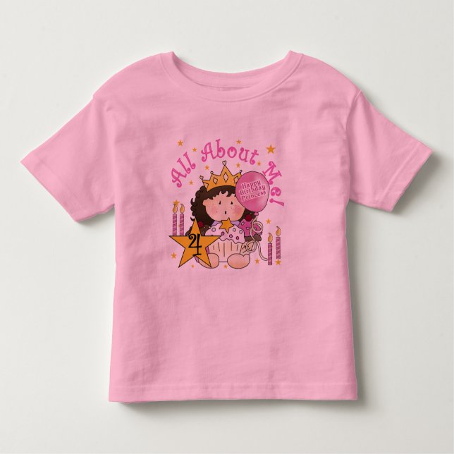 Princesa Sobre Os Meus 4º Aniversário Camisetas (Frente)