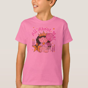 Princesa Sobre Os Meus 4º Aniversário Camisetas