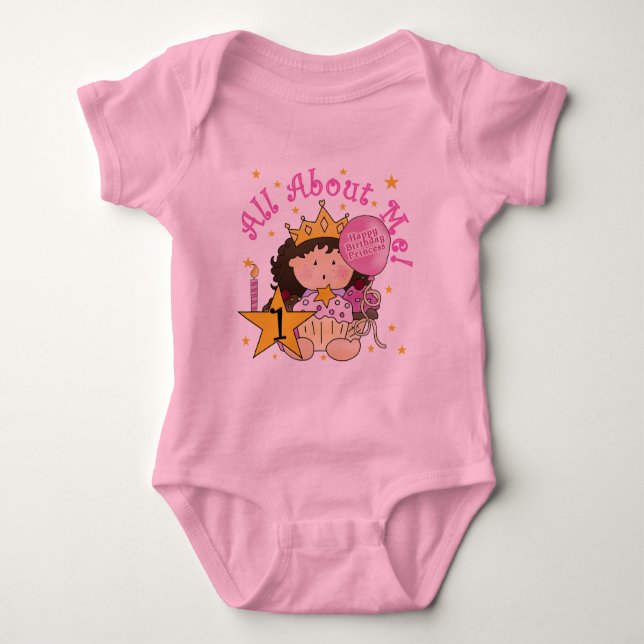 Princesa Sobre Os Meus Camisetas primeiros anivers (Frente)