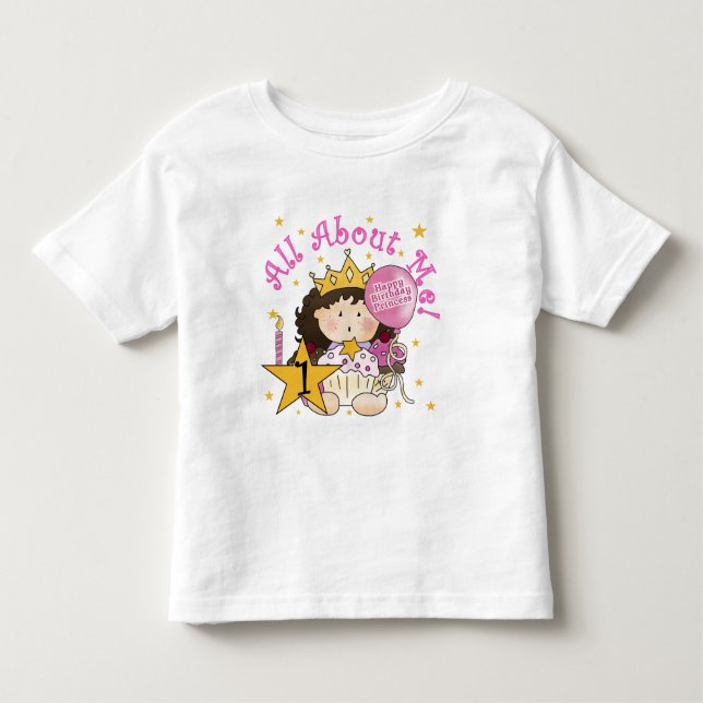 Princesa Sobre Os Meus Camisetas primeiros anivers (Frente)