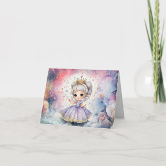 Princesa Sonha Cartão de Aniversário