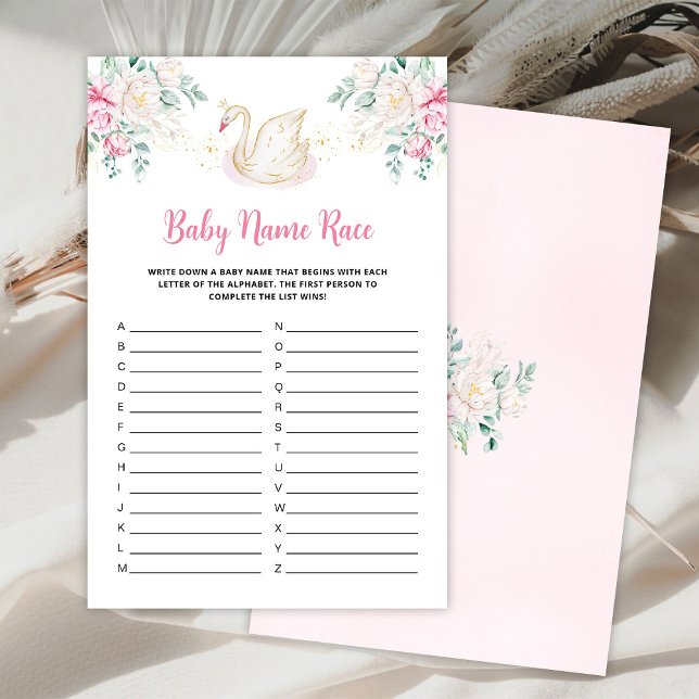 Princesa Swan Baby Name Race game (Criador carregado)