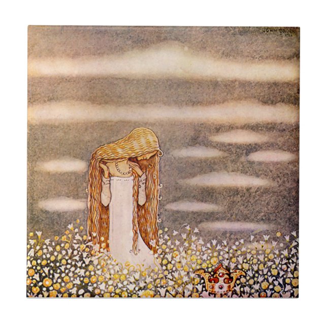 “Princesa Tuvstarr” Aquarela de John Bauer (Frente)