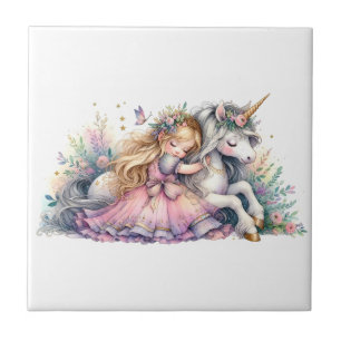 Princesa Unicórnio Pastel Conto de Fadas Fantasia