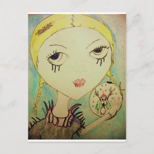 Princesa Zombi do Natal do cartão