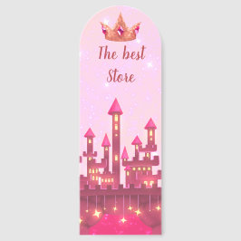 Princess Adorable Bookmark Pink Castle Magic