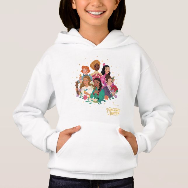 Princesses of Heaven™ The Flowers Girls Hoodie (Frente)
