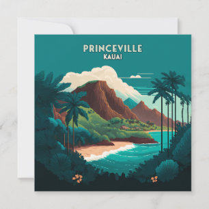 Princeville Kauai Hawaii - Montanhas Retro
