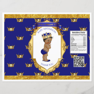 Príncipe Afro-Americano Saco de Lanchas Azul Real