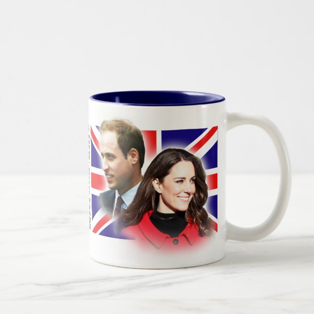 Príncipe William & caneca de Kate Middleton (Direita)