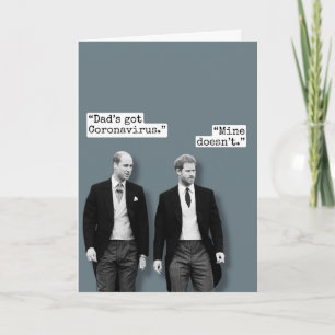 Príncipe William e Príncipe Harry - Cartão engraça