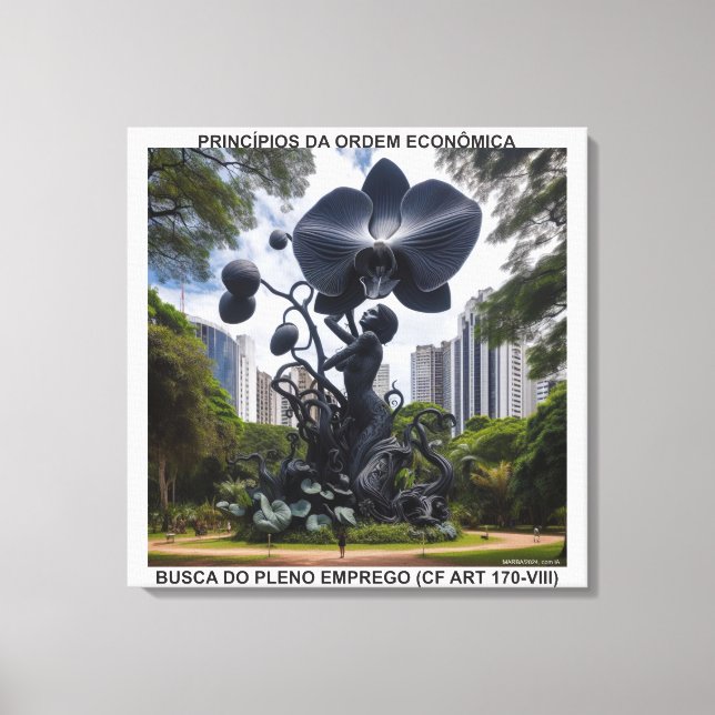 PRINCÍPIOS DA ORDEM ECONÔMICA - CANVAS esticada (Frente)